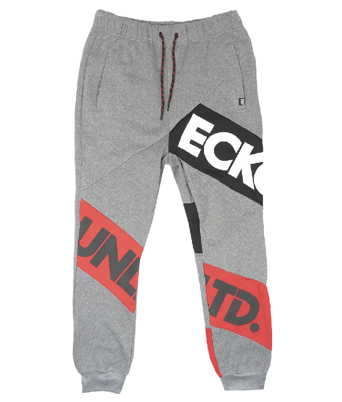 ECKO UNLTD FLEECE JOGGER PANTS GREY MARLED - EO31G663