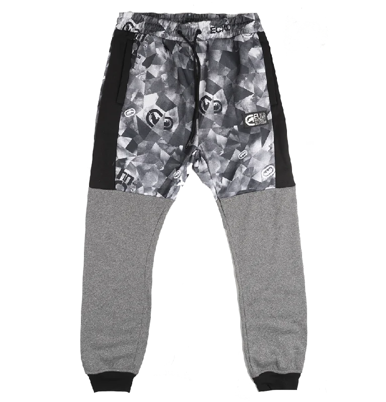 ECKO UNLTD FLEECE JOGGER PANTS GREY MARLED - EO31G690