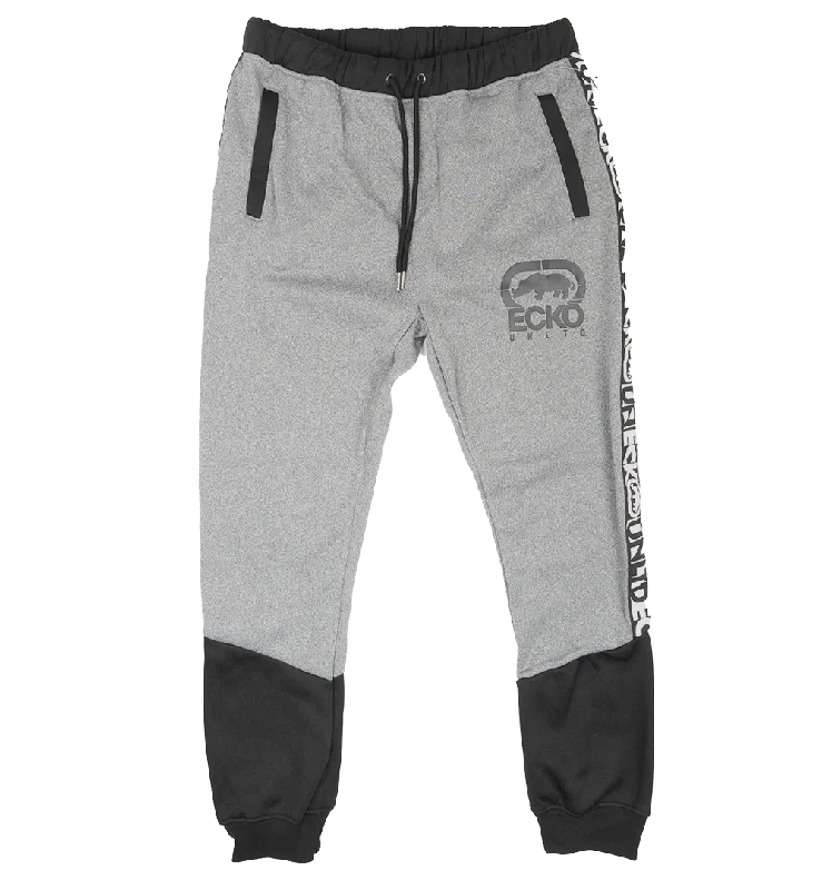 ECKO UNLTD FLEECE JOGGER PANTS GREY MARLED - EO31G725