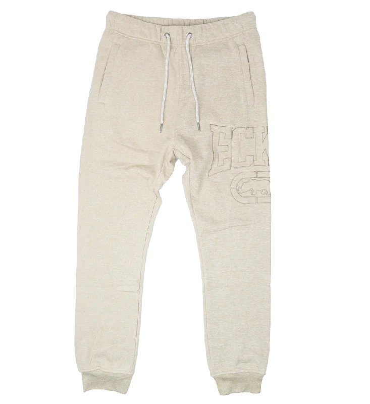 ECKO UNLTD FLEECE JOGGER PANTS OATMEAL - EO32G970