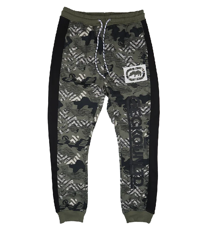 ECKO UNLTD FLEECE JOGGER PANTS OLIVE CAMO - EO31G632