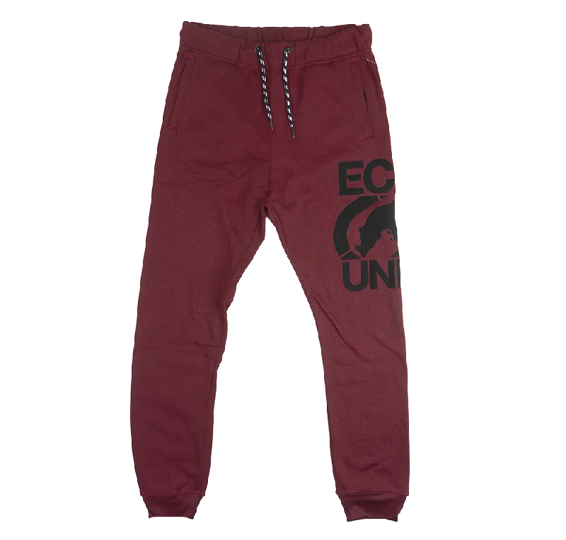 ECKO UNLTD FLEECE JOGGER PANTS RED MARLED - E032G883B