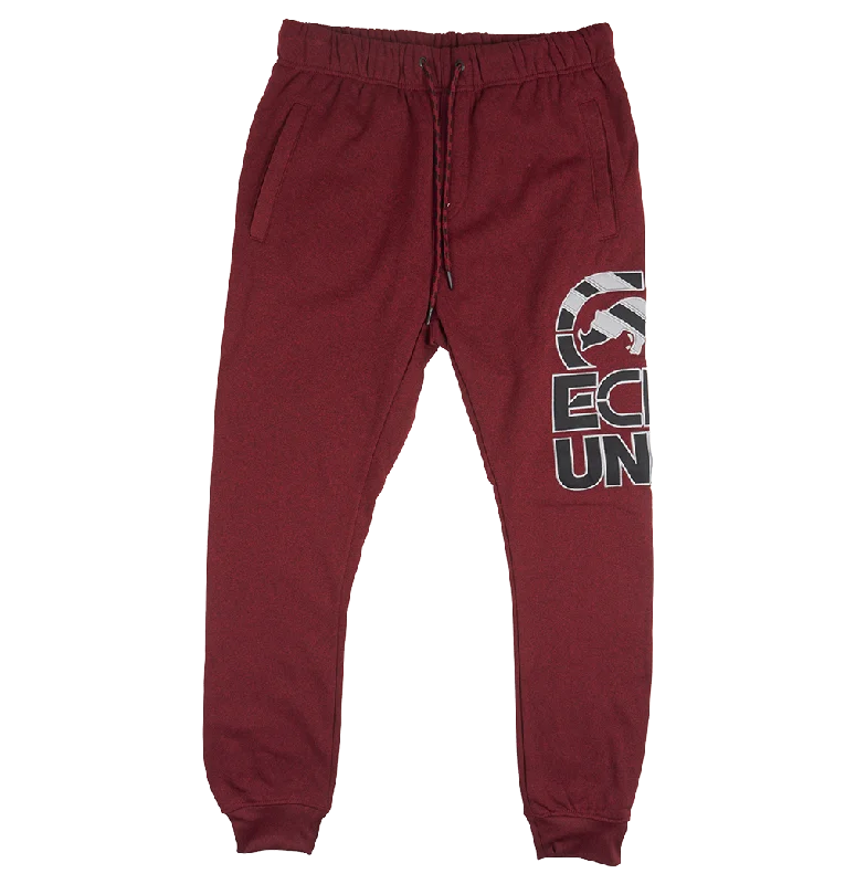 ECKO UNLTD FLEECE JOGGER PANTS RED MARLED - E032G983