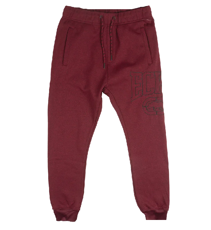 ECKO UNLTD FLEECE JOGGER PANTS RED MARLED - EO32G970