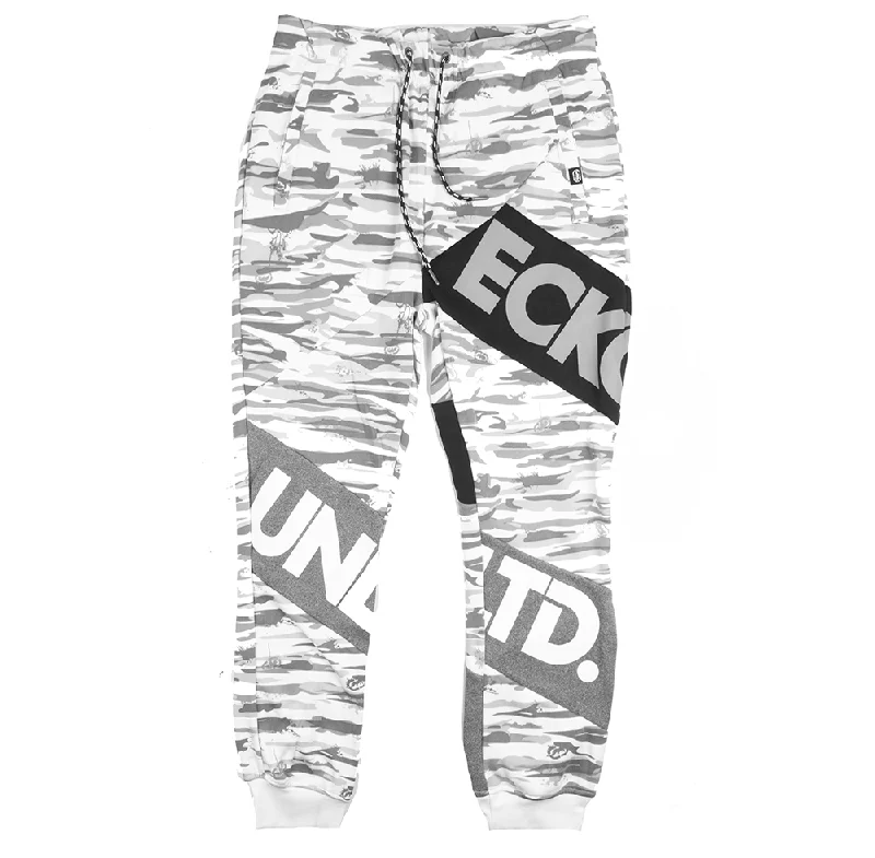 ECKO UNLTD FLEECE JOGGER PANTS  WHITE CAMO - EO31G662