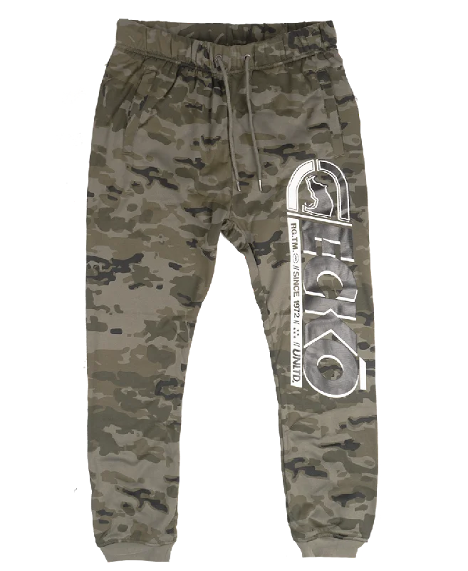 ECKO UNLTD FLEECE JOGGER PANTS OLIVE AUSSIE CAMO - EO12G819