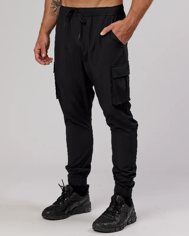 Energy Stretch Performance Cargo Joggers - Black