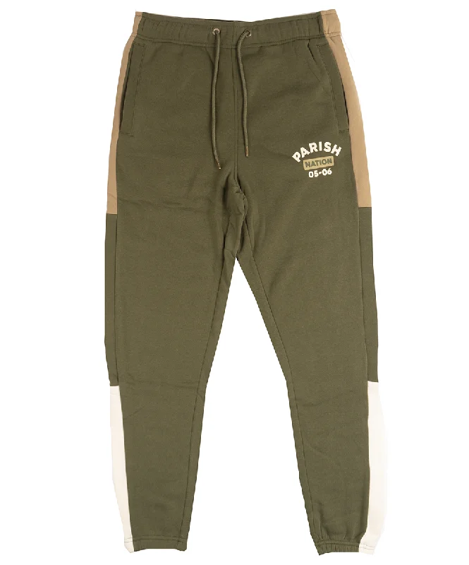 PARISH NATION CARGO JOGGER PANTS OLIVE - N05B2694