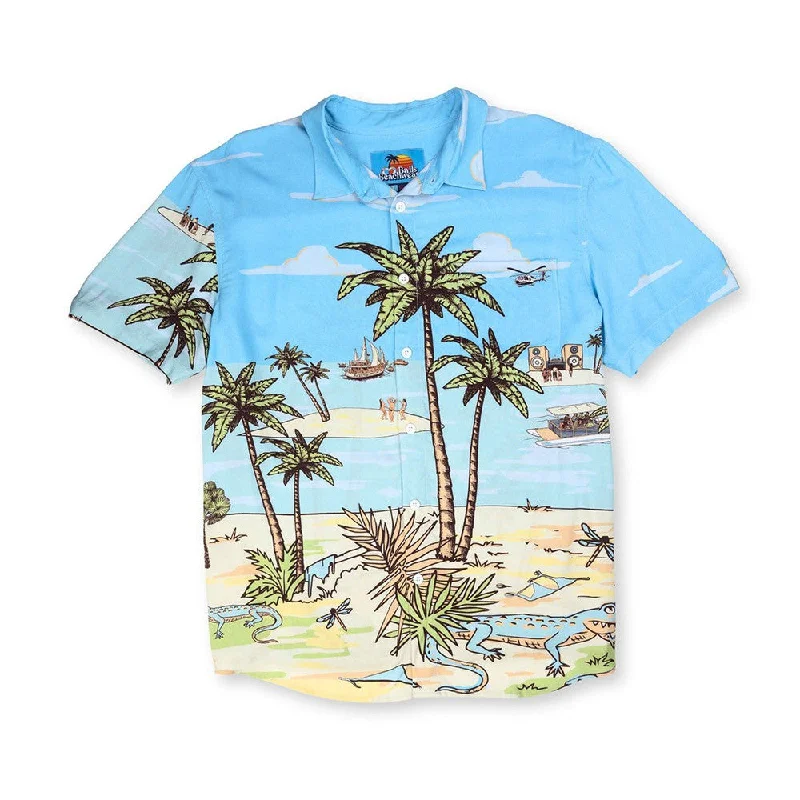 Balls Beachwear Party Island Button Up