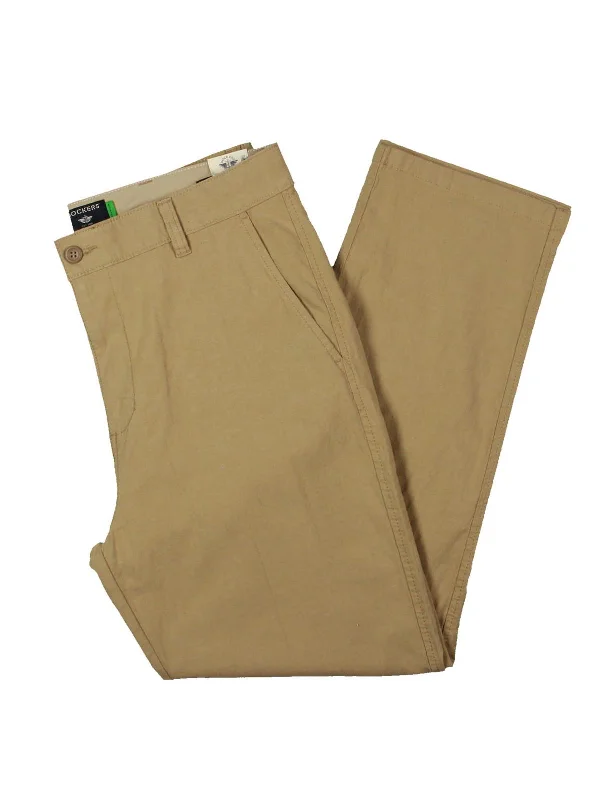 Mens Mid-Rise Stretch Chino Pants