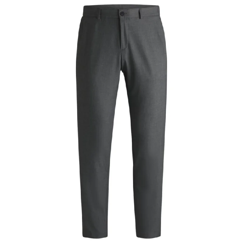 Packable slim-fit trousers with four-way stretch