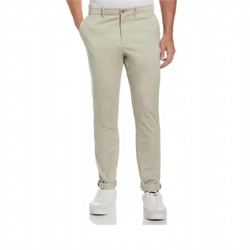 Slim Fit Premium Basic Chino Pants In Light Grey