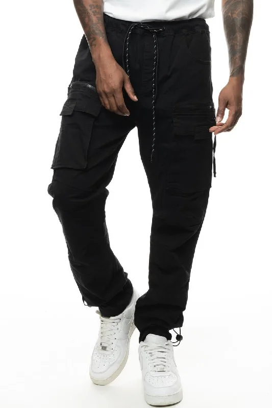 Smoke Rise Men's Utility Cargo Jogger Twill Pants